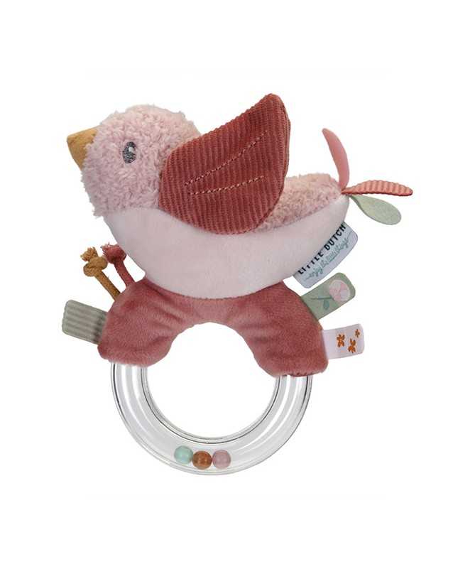 Hochet anneau Oiseau - Flowers & Butterflies Hochet anneau Oiseau - Flowers & Butterflies