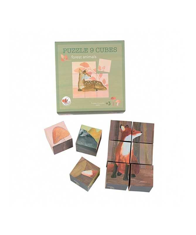 Puzzle cube 9 pièces - Forêt - Egmont Toys Puzzle cube 9 pièces - Forêt - Egmont Toys