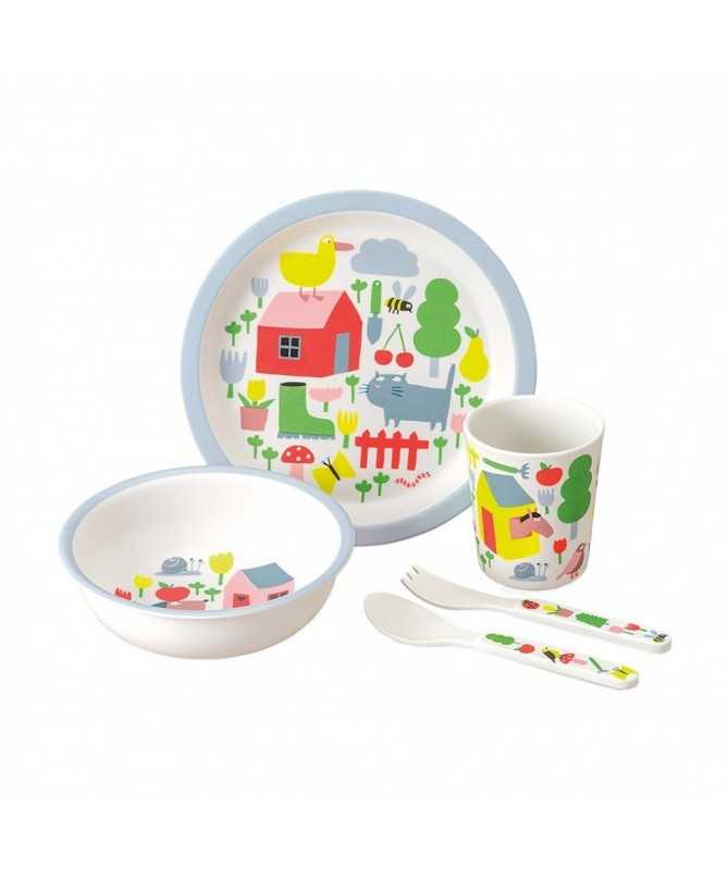 Coffret cadeau 5 pièces - Vaisselles - La campagne Coffret cadeau 5 pièces - Vaisselles - La campagne