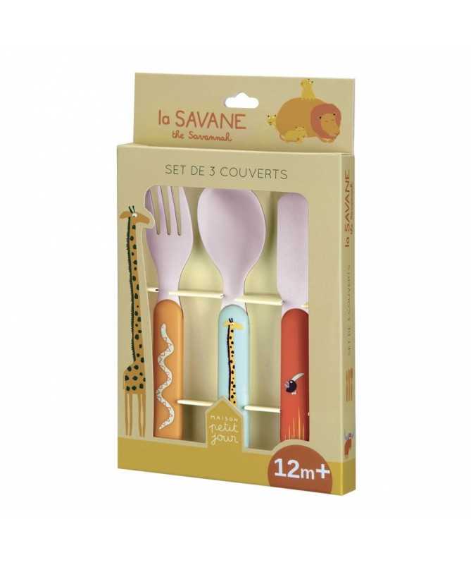 Set de 3 couverts - La Savane Set de 3 couverts - La Savane