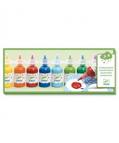 8 bouteilles de gouache