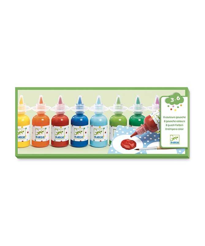 8 bouteilles de gouache 8 bouteilles de gouache