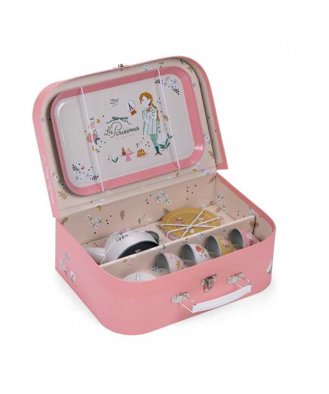 Valise dînette thé métal - Les Parisiennes Valise dînette thé métal - Les Parisiennes