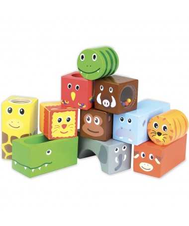 Cubes sonores - Animaux de la savane