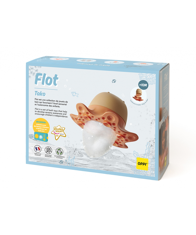 Jouet de bain - Tako le Poulpe - Gamme Flot - Jouets d'éveil