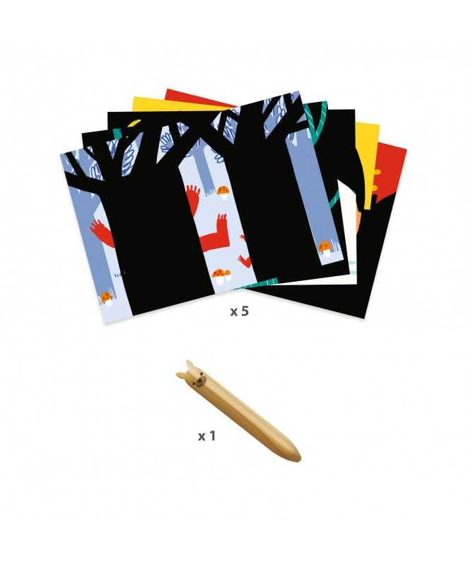 Cartes à gratter - Animaux à découvrir Cartes à gratter - Animaux à découvrir