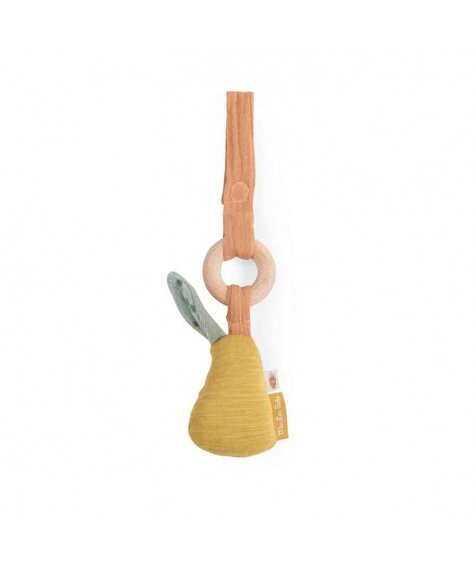 Hochet anneau bois poire - Trois petits lapins Hochet anneau bois poire - Trois petits lapins