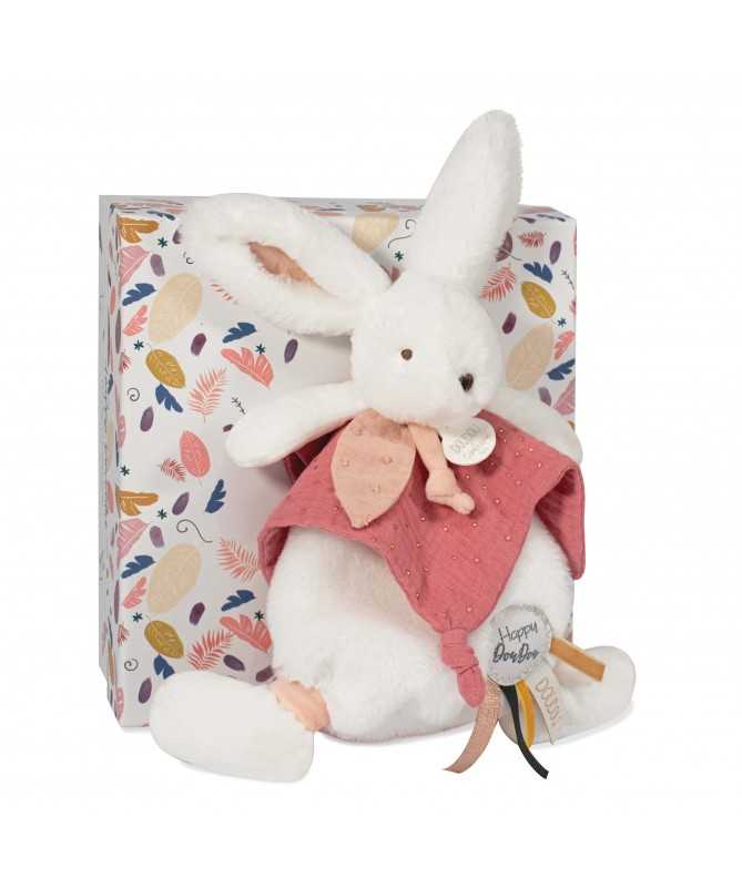 Happy Boho - Doudou Lapin rose - Peluches & Doudous - Baraka Jeux