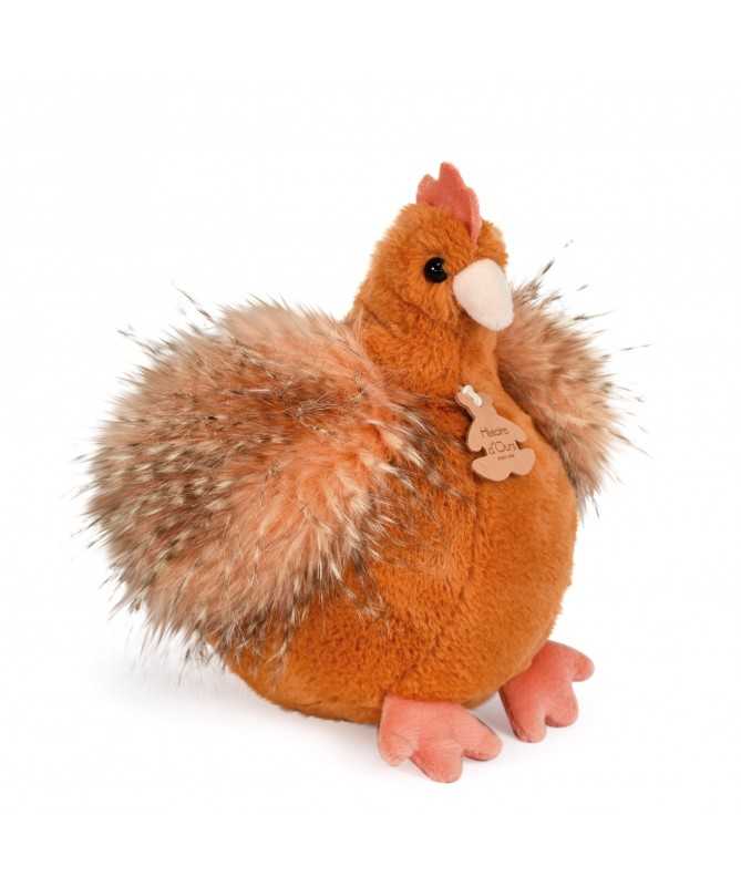 Peluche poule - Les Poulettes PM - Orange Peluche poule - Les Poulettes PM - Orange