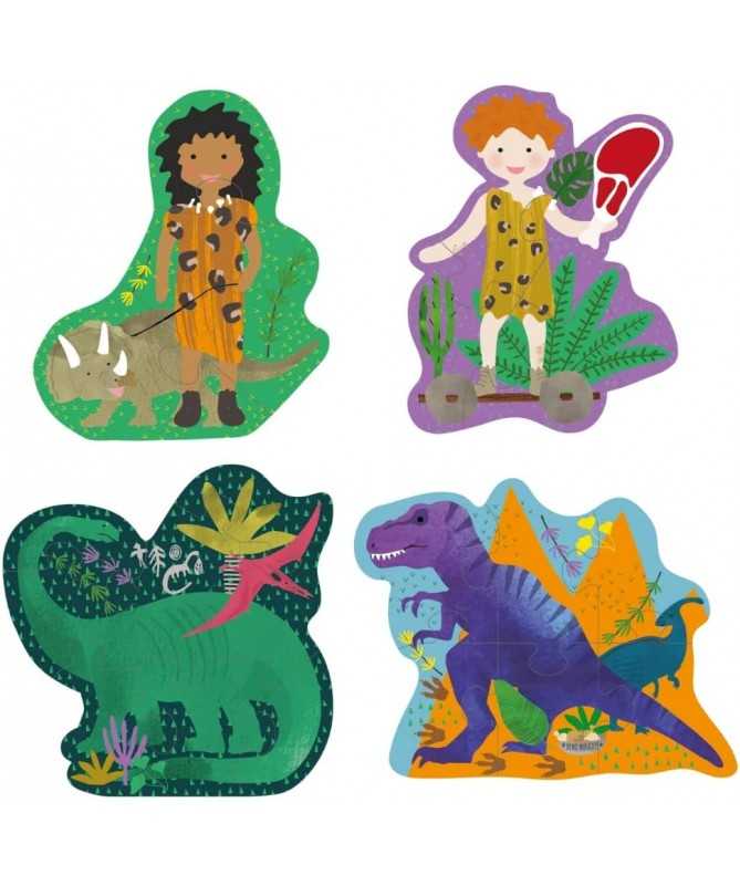 Mon premier puzzle en tube - Dino (3,4,6 et 8 pcs) Mon premier puzzle en tube - Dino (3,4,6 et 8 pcs)