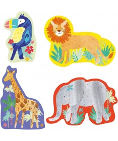 Mon premier puzzle en tube - Jungle (3,4,6 et 8 pcs)