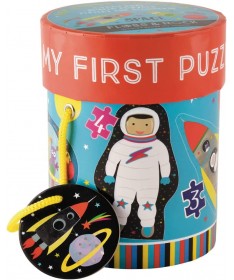 Mon premier puzzle en tube - Espace (3,4,6 et 8 pcs)