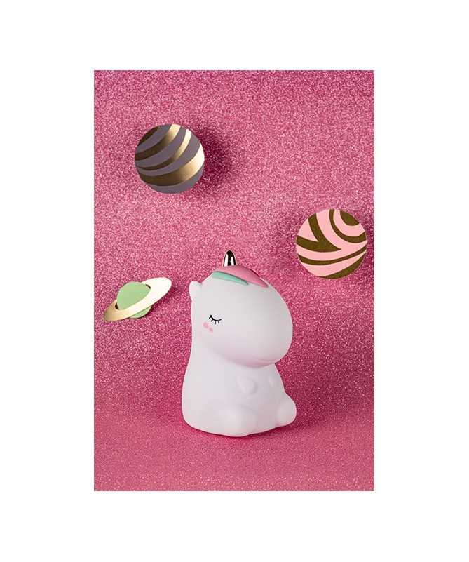 Veilleuse en silicone souple - Cosmo Licorne blanc Veilleuse en silicone souple - Cosmo Licorne blanc