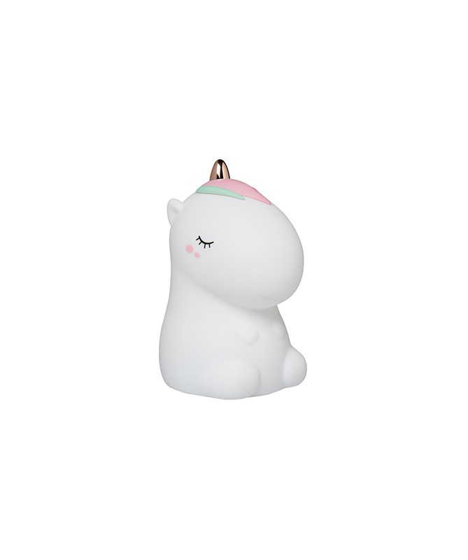Veilleuse en silicone souple - Cosmo Licorne blanc Veilleuse en silicone souple - Cosmo Licorne blanc