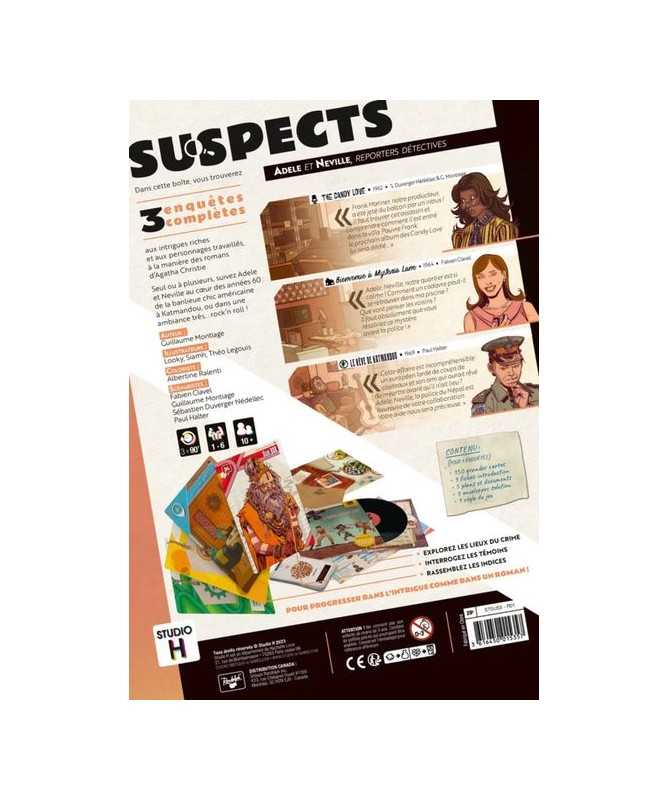 Suspects - Adèle et Neville, Reporters Détectives Suspects - Adèle et Neville, Reporters Détectives