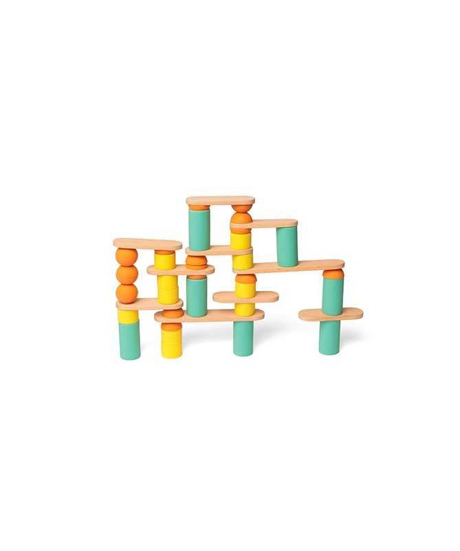 Jouet de construction éducatif en bois - Stix (60 pièces) Jouet de construction éducatif en bois - Stix (60 pièces)