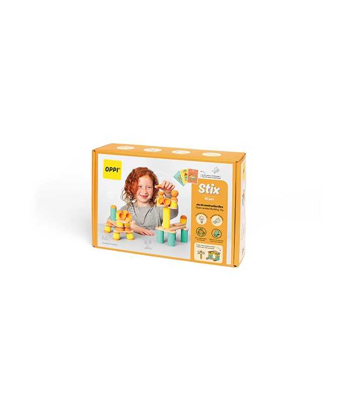 Jouet de construction éducatif en bois - Stix (60 pièces) Jouet de construction éducatif en bois - Stix (60 pièces)