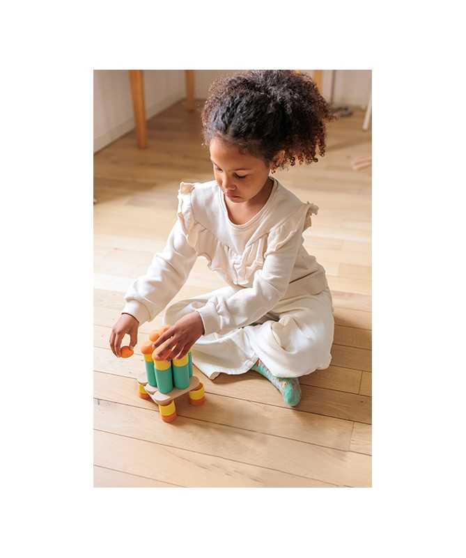 Jouet de construction éducatif en bois - Stix (60 pièces) Jouet de construction éducatif en bois - Stix (60 pièces)