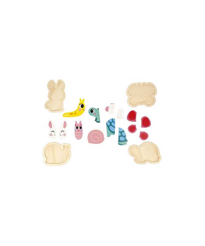 4 Puzzles évolutifs - Jardin 4 Puzzles évolutifs - Jardin