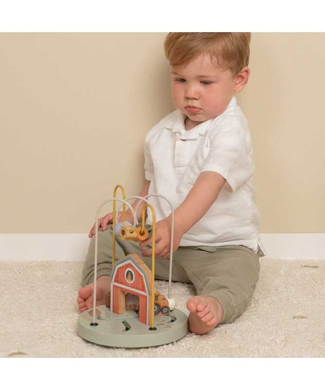 Boulier spirale en bois FSC - Little Farm Boulier spirale en bois FSC - Little Farm