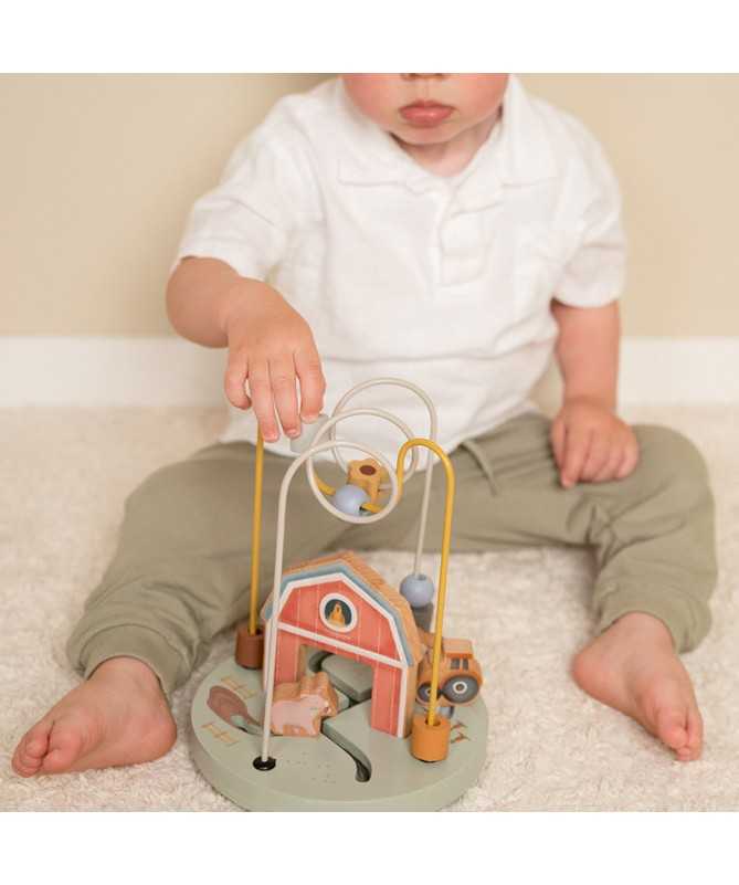 Boulier spirale en bois FSC - Little Farm Boulier spirale en bois FSC - Little Farm