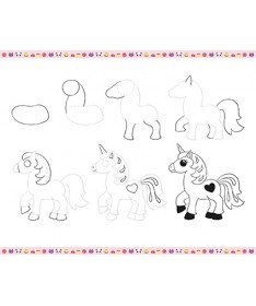 Step by Step - Dessins - 20 Modèles Kawaï