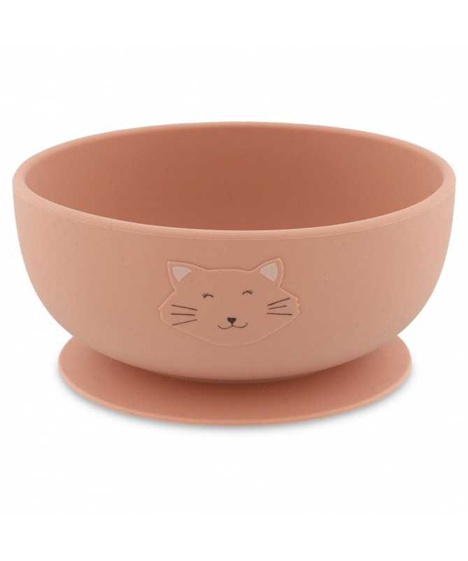 Bol en silicone avec ventouse - Mrs, Cat Bol en silicone avec ventouse - Mrs, Cat