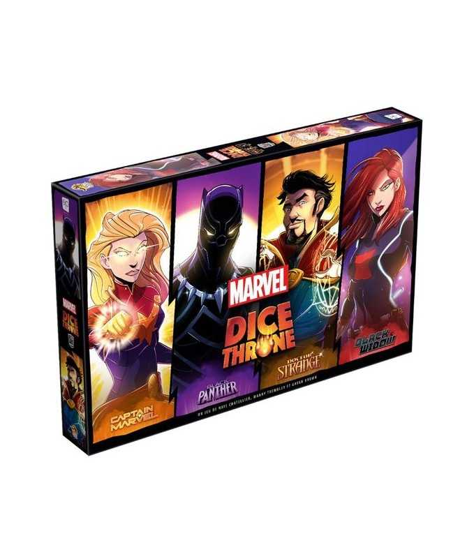 Dice Throne Marvel - Black Panther, Captain Marvel, Black Widow, Dr Strange