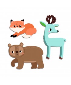 Gommettes - Animaux de la forêt