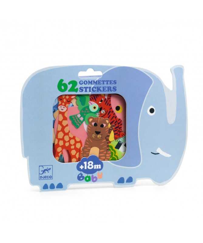 Gommettes - Animaux de la savane Gommettes - Animaux de la savane