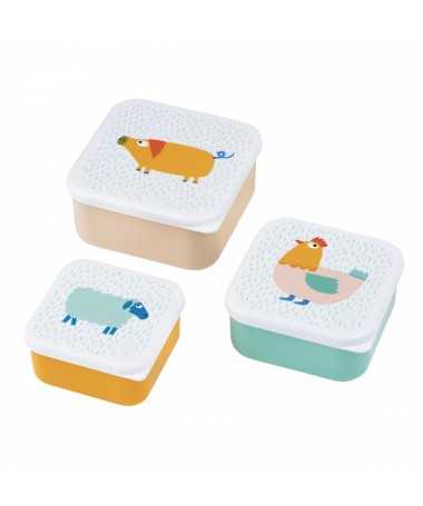 Set de 3 lunchbox - La Ferme