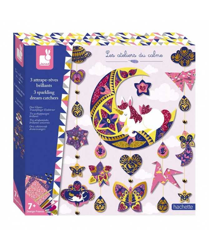 3 attrape-rêves brillants - Licorne 3 attrape-rêves brillants - Licorne