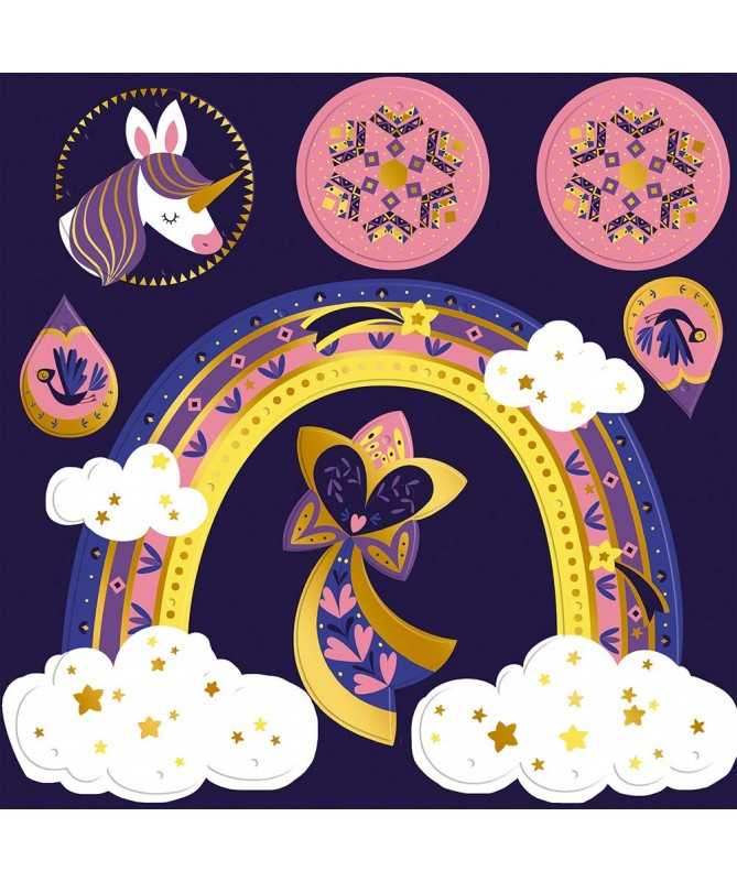 3 attrape-rêves brillants - Licorne 3 attrape-rêves brillants - Licorne