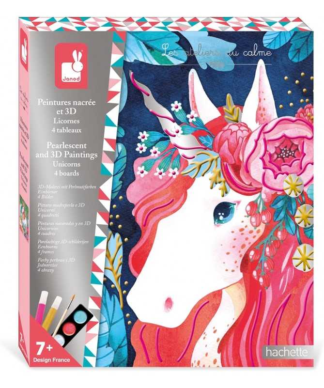 Peintures nacrées et 3D - Licornes Peintures nacrées et 3D - Licornes