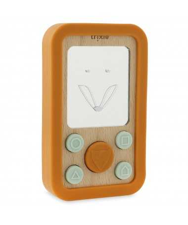 Téléphone en silicone et bois - Mr. Fox