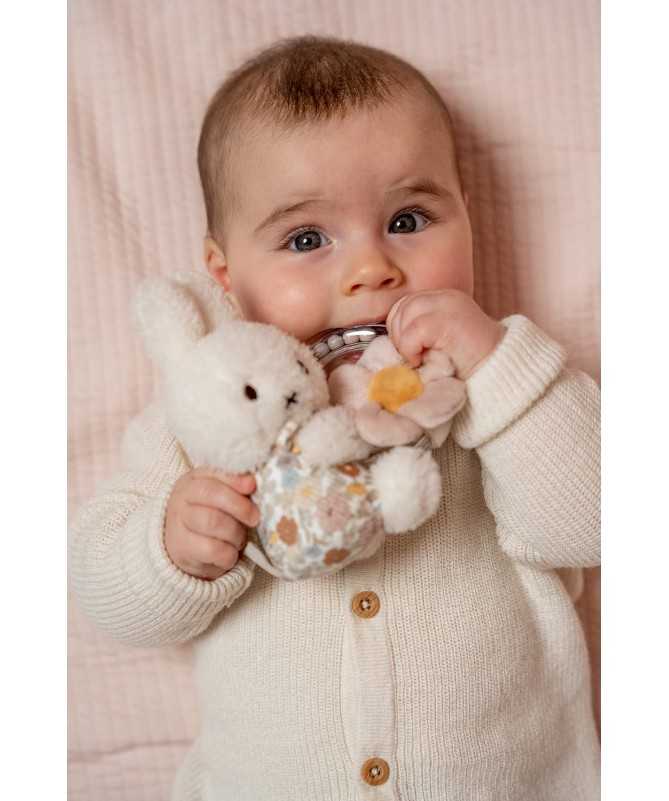 Hochet Miffy avec anneau - Vintage Flowers Hochet Miffy avec anneau - Vintage Flowers