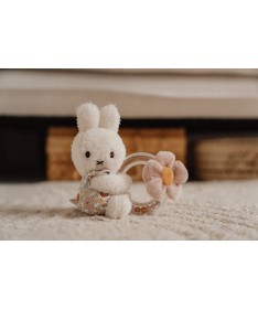 Hochet Miffy avec anneau - Vintage Flowers