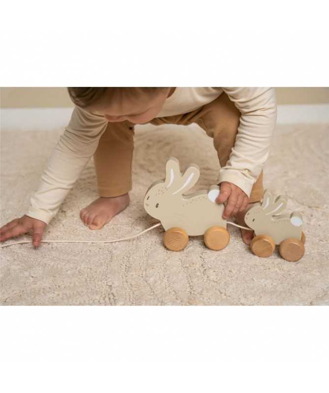 Jouet à tirer Lapin FSC - Baby Bunny Jouet à tirer Lapin FSC - Baby Bunny
