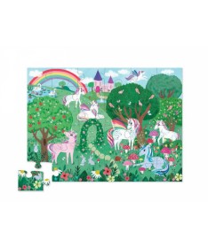 Maxi puzzle - 36 pièces - Le jardin des licornes - 3a+ - %