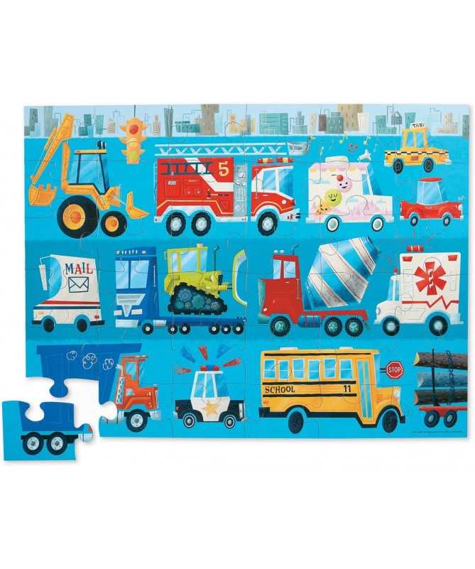 Maxi puzzle - 36 pièces - Les véhicules - 3a+ - % Maxi puzzle - 36 pièces - Les véhicules - 3a+ - %