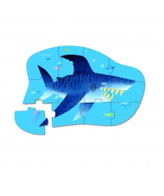 Mini Puzzle - 12 pièces - Requin - 2a +
