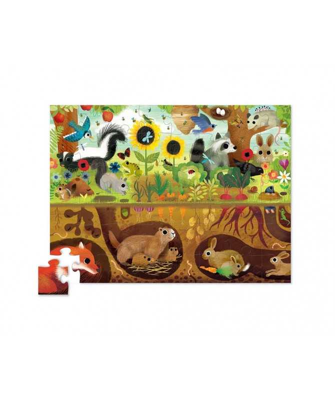 Puzzle Dessus & Dessous - 48 pièces - Découverte de la fôret - 4a+