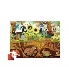 Puzzle Dessus & Dessous - 48 pièces - Découverte de la fôret - 4a+