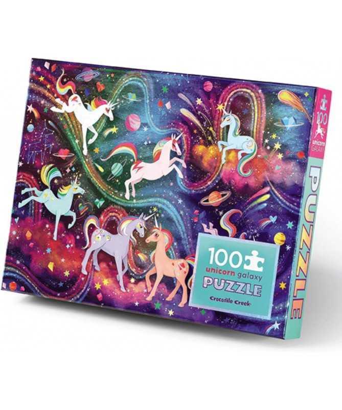Puzzle Holographique - 100 pièces - Galaxie Licorne - 5a+ - % Puzzle Holographique - 100 pièces - Galaxie Licorne - 5a+ - %