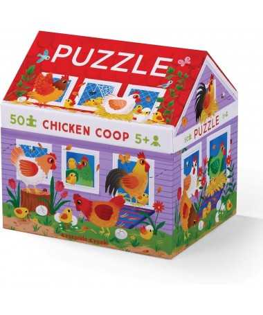 Puzzle maison - 50 pièces - Le poulailler - 5a+ - %