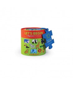 Puzzle Let's Begin - 10 puzzles de 2 pièces - Véhicules - 2a+
