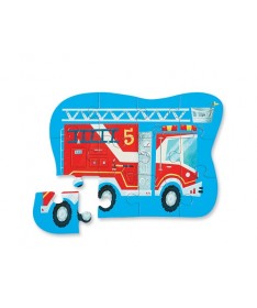 Mini Puzzle - 12 pièces - Camion de pompier - 2a+ - %
