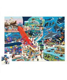 Puzzle - Une journée à l'aquarium - 48 pièces - 4a+