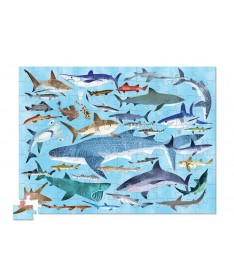 Puzzle 36 animaux - 100 pièces - Requins - 5a+