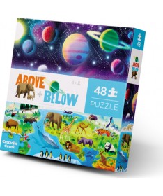 Puzzle Dessus & Dessous - 48 pièces - La terre et l'espace - 4a+